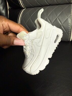 Nike White Kids Air Max Style Sneakers